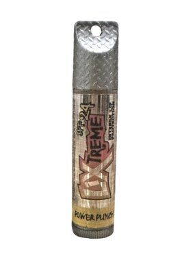 Vintage Bonne Bell LIXTREME Lip Balm/Gloss POWER PUNCH w/Keychain Cap VERY RARE